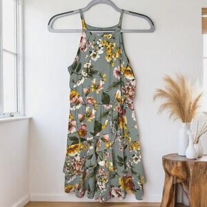 IZ BYER Juniors Sleeveless‎ Layered Skirt Chiffon Floral Dress - Size XS
